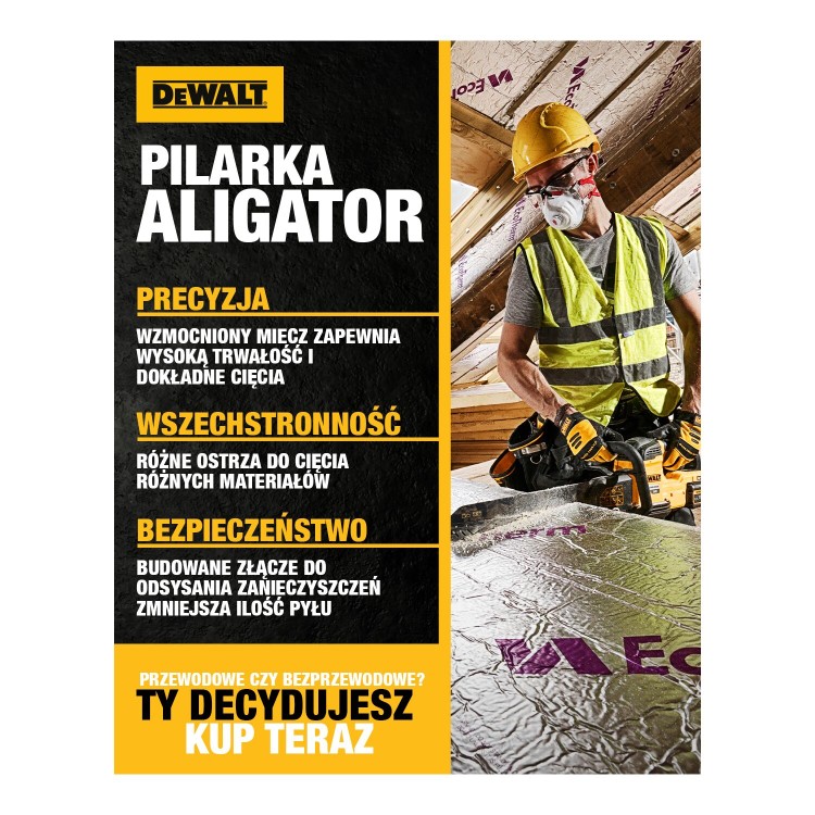 DeWALT DCS397N Piła Alligator FlexVolt 54V 430mm wobler