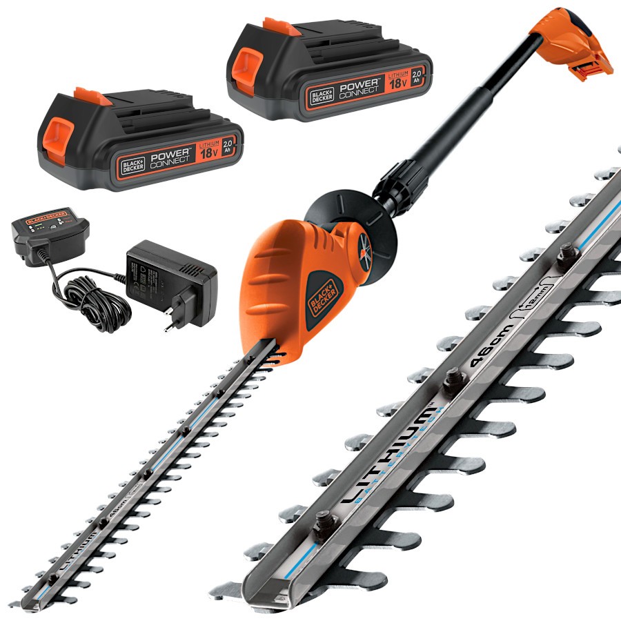 BLACK DECKER GTC1843L20 Nożyce do żywopłotu 18V 2x 2Ah ład