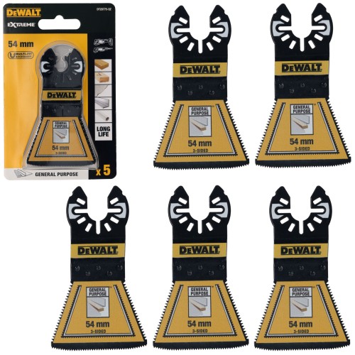 DeWALT Zestaw 5 brzeszczotów BiM 54 x 38,6 mm DT20775