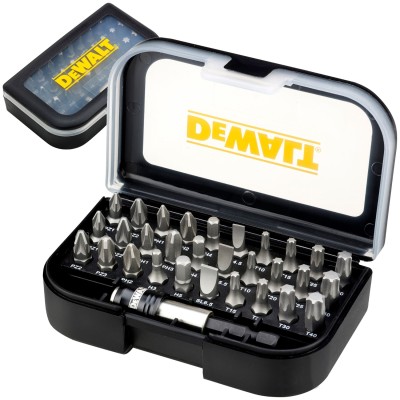 DEWALT Zestaw końcówek wkrętarskich PZ PH SL TORX HEX + Uchwyt 31el. DT7944S