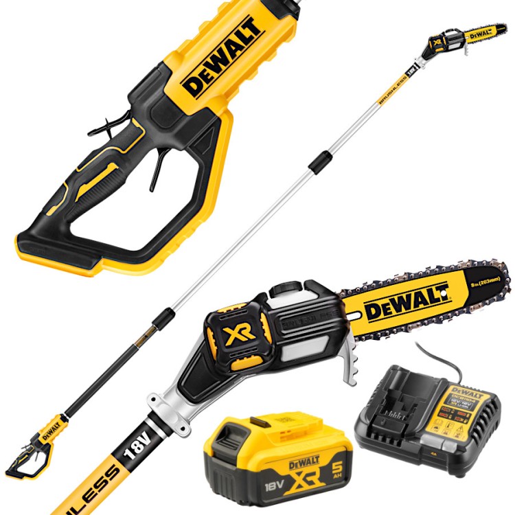 Pilarka łańcuchowa na wysięgniku akumulatorowa 5Ah ład DeWALT DCMPS567P1