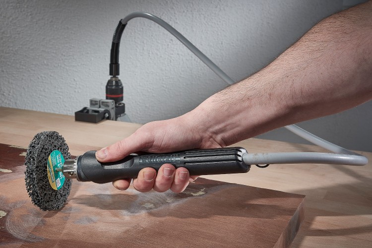 zastosowanie dysku czyszczącego na wiertarkę Wolfcraft 1674000