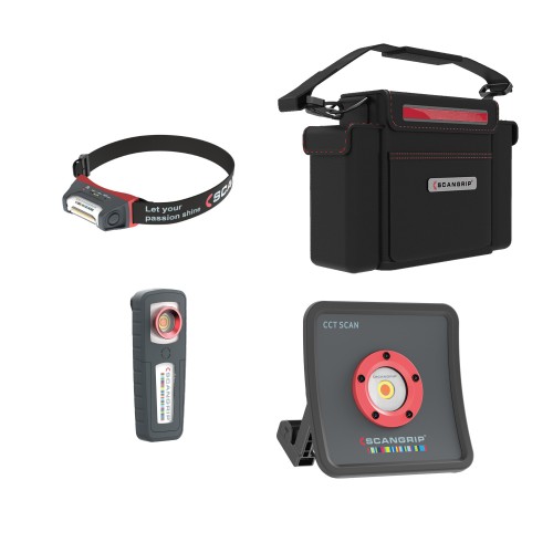 Zestaw lamp do detailingu i dopasowania kolorów w torbie Scangrip 49.0220