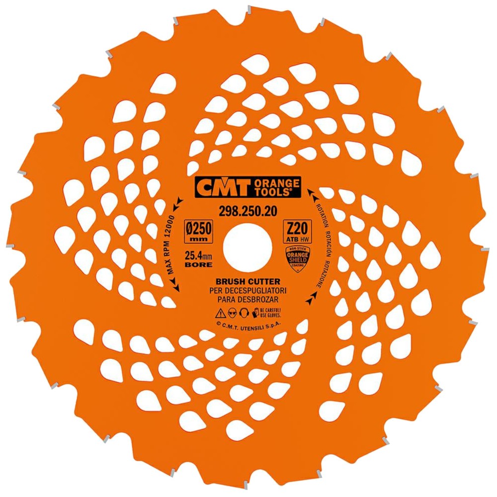 Piła tarczowa ogrodowa do podkaszarek 250 x 25,4mm CMT 298.250.20
