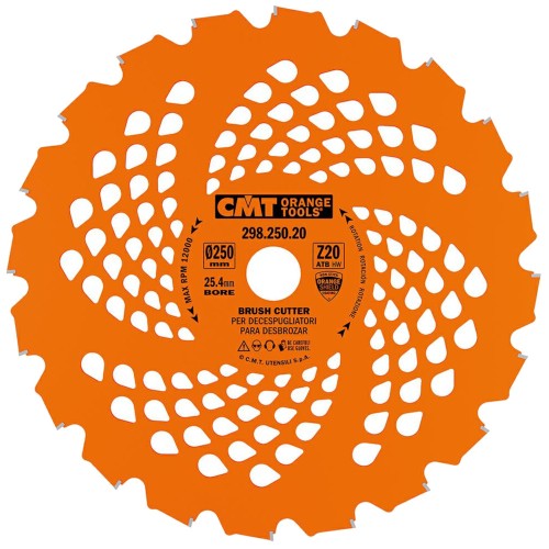 Piła tarczowa ogrodowa do podkaszarek 250 x 25,4mm CMT 298.250.20