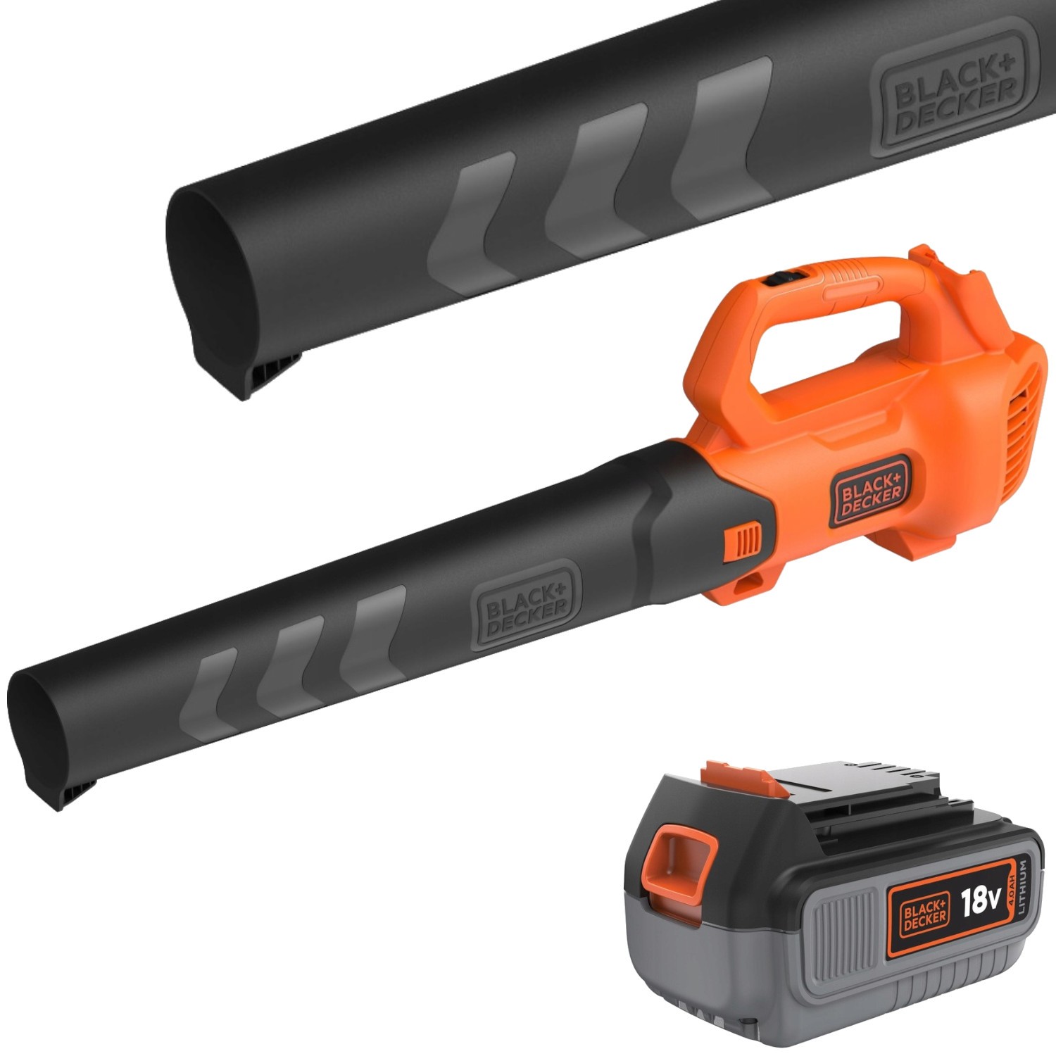 BLACK DECKER Akumulatorowa Dmuchawa ogrodowa do liści 18V 1x 4,0Ah BCBL200