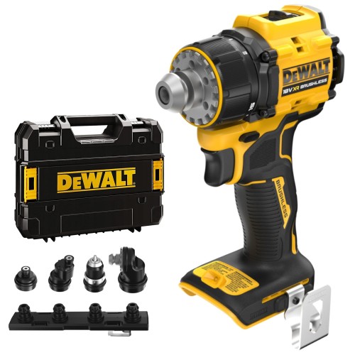 Wiertarko wkrętarka DCD803NT 18V, 4 wymienne głowice 73Nm walizka Dewalt