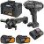 Klucz udarowy DCF99M + Szlifierka kątowa DCG45M 18V 2x 5,0Ah Dewalt McLaren