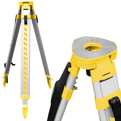 Statyw aluminiowy budowlany pod niwelator 1.6m Żółty