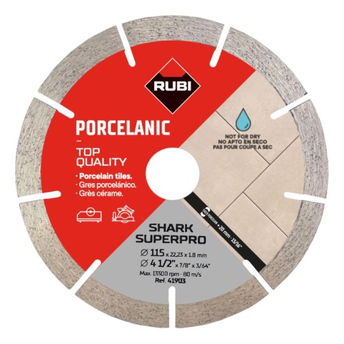 Tarcza diamentowa do płytek porcelanowych RUBI 41903