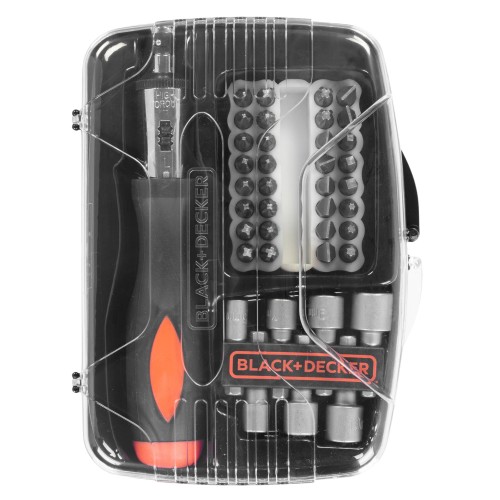 Zestaw bitów i nasadek z wkrętakiem z grzechotką 40szt.