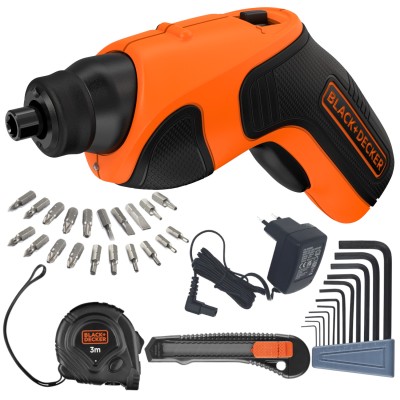 Wkrętak akumulatorowy CS3651LCA35 3,6V 1/4" 34 akcesoriów 1.5Ah Black Decker