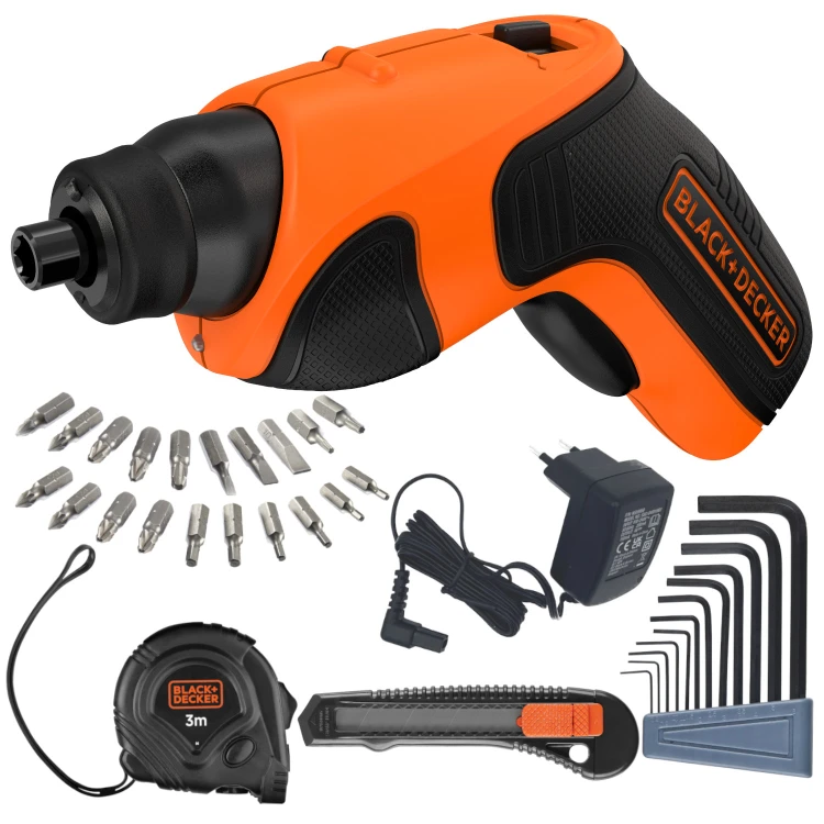 Wkrętak akumulatorowy CS3651LCA35 3,6V 1/4" 34 akcesoriów 1.5Ah Black Decker