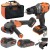 Zestaw BCK24D1M1SB wkrętarka + szlifierka 115mm 4,0Ah, 2,0Ah Black Decker