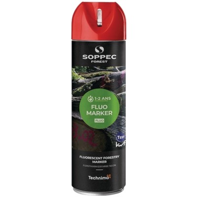 Farba spray czerwona do znakowania drzew FLUO MARKER 500ml