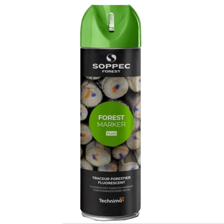 Farba spray zielona do znakowania drzew Fluo Forest Marker 500ml