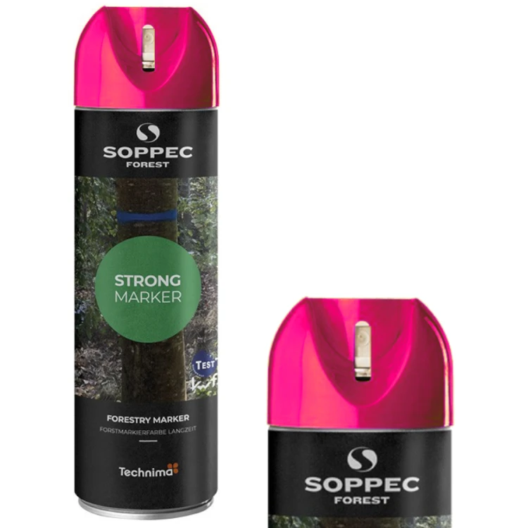 Farba Spray różowa do znakowania drzew STRONG MARKER 500ml SOPPEC 131709