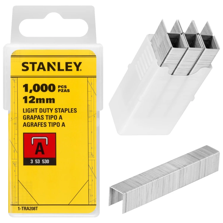Zszywki typu "A" (3/53/530) 12mm 1000szt. STANLEY 1-TRA208T