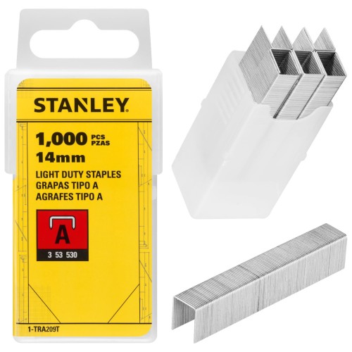 Zszywki typu "A" (3/53/530) 14mm 1000szt. STANLEY 1-TRA209T