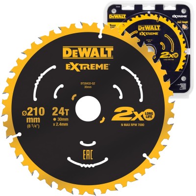 DEWALT DT20432 Tarcza pilarska do drewna 210mm 24T