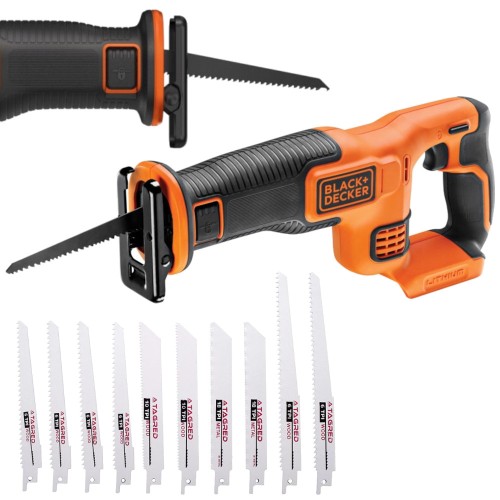 Pilarka szablasta 18V 22mm Black Decker BDCR18N + Brzeszczoty 10szt.