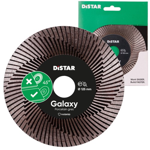Tarcza tnąca diamentowa do gresu ceramiki GALAXY 125x1,6 DISTAR 11120159100
