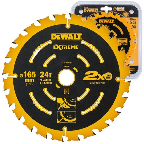 DEWALT DT10300 tarcza do drewna piła 165x20mm 24z
