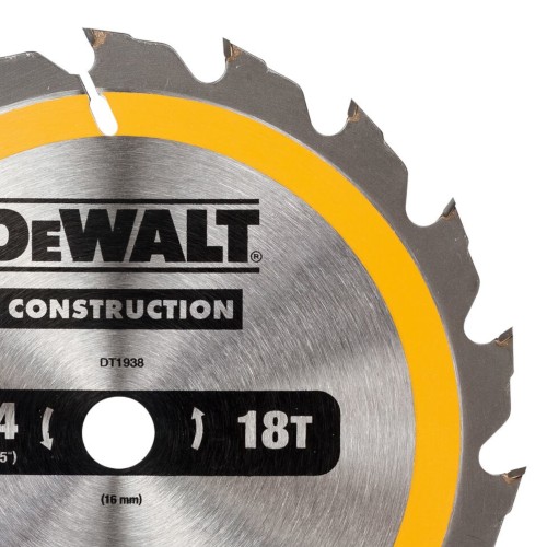 DEWALT DT1938 tarcza 184 x 16 mm 18T