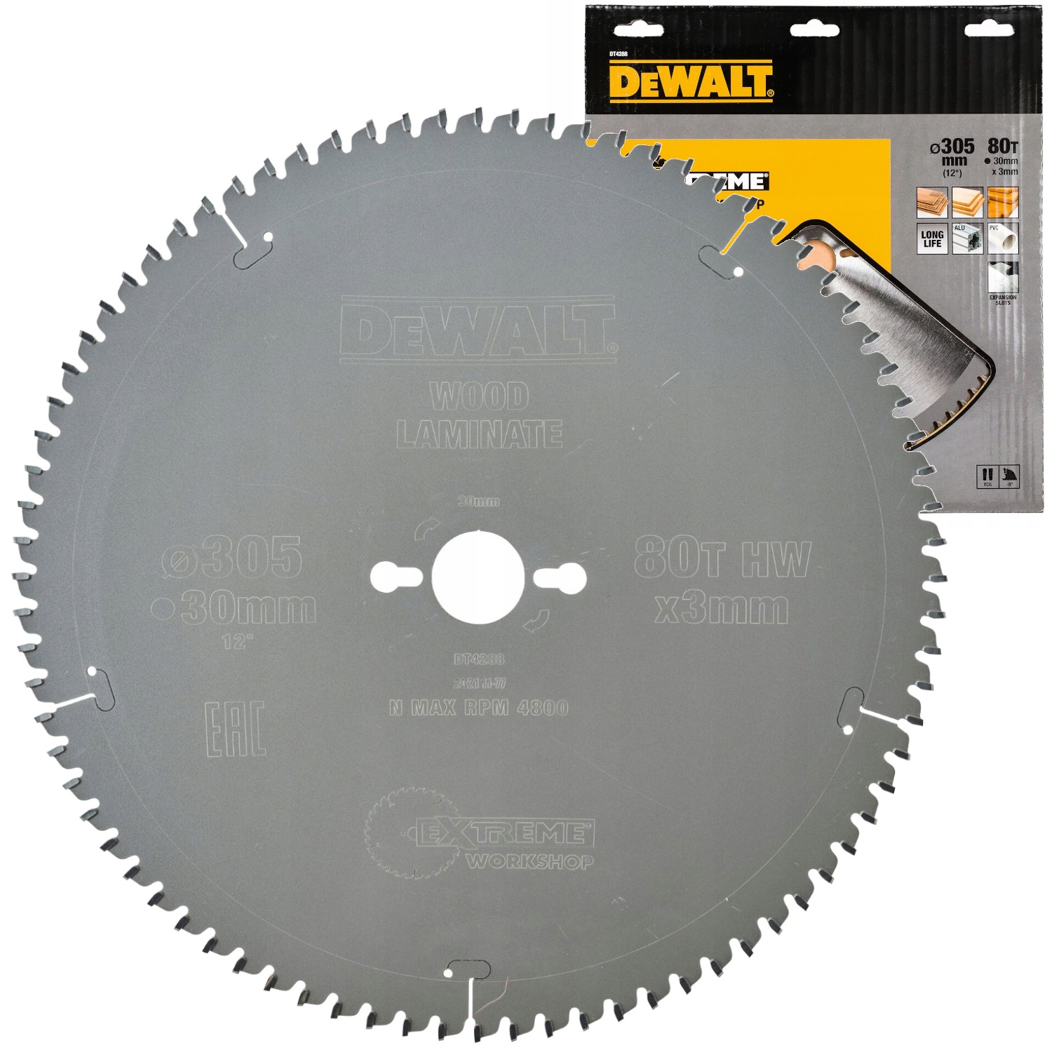 DEWALT DT4288 Tarcza piła do drewna 305x30mm 80z