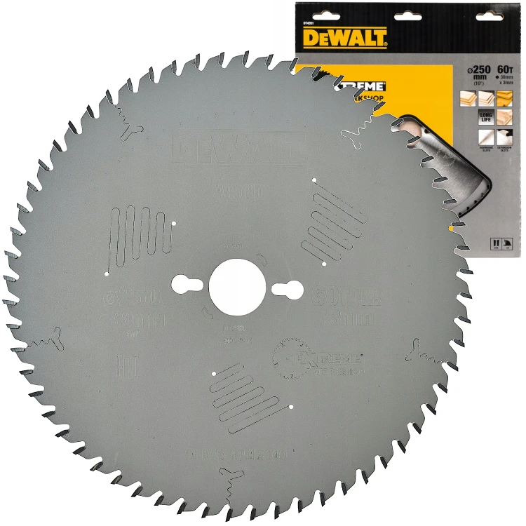 DEWALT DT4351 Tarcza pilarska do drewna 250x30mm 60z