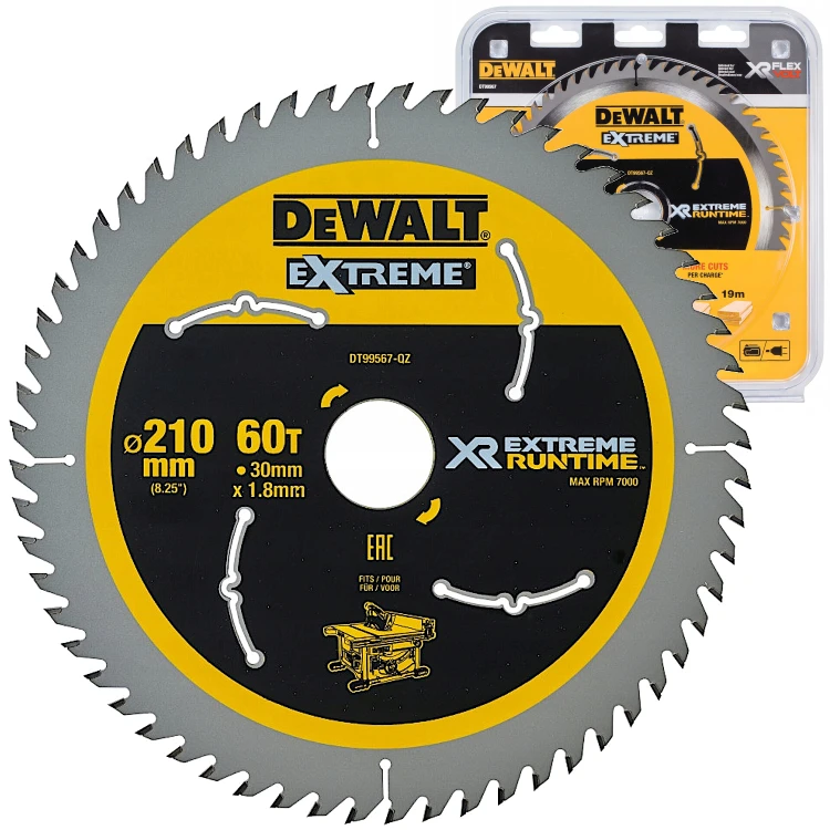 DEWALT DT99567 Tarcza pilarska do pilarek 210x30mm 60z do drewna
