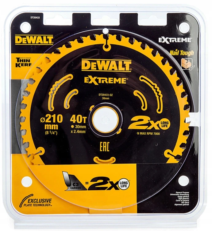 DEWALT DT20433 Tarcza 210x30mm 40T