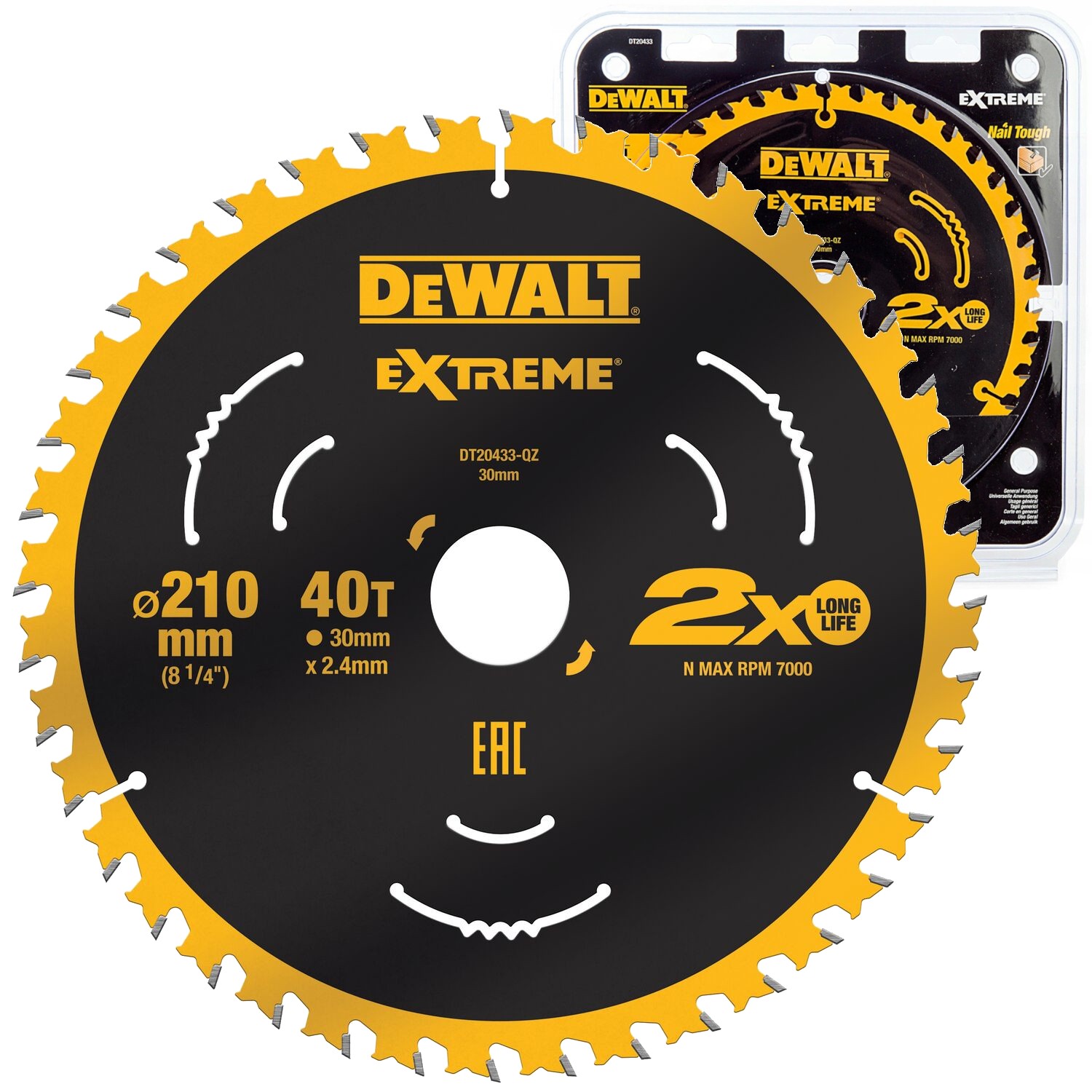 DEWALT DT20433 Tarcza do cięcia drewna 210x30mm 40T
