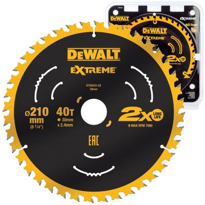 DEWALT DT20433 Tarcza do cięcia drewna 210x30mm 40T