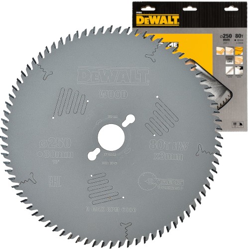 DEWALT DT4353 Tarcza do drewna laminatu 250x30mm 80z