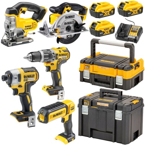 DeWalt Zestaw combo 5 narzędzi akumulatorowych 18V 3x5,0Ah DCK551P3T
