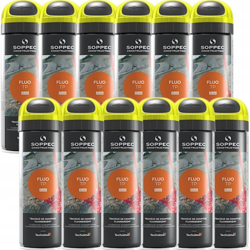 SOPPEC FLUO T.P. farba do znakowania żółta 500 ml 12szt.