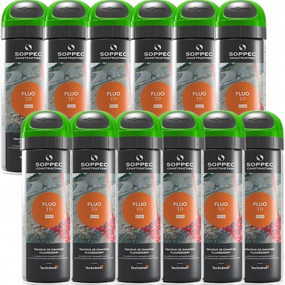 SOPPEC FLUO T.P. farba do znakowania zielona 500 ml 12szt.