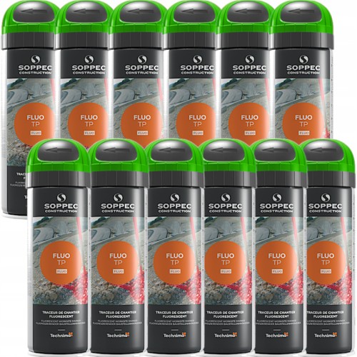 SOPPEC FLUO T.P. farba do znakowania zielona 500 ml 12szt.