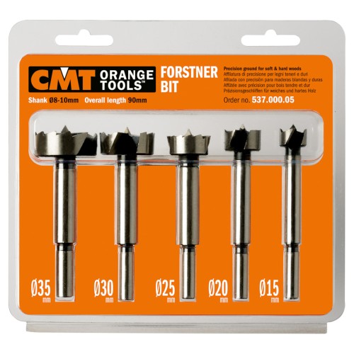 Wiertła puszkowe do drewna 5 sztuk 15-35mm zestaw sedników CMT 537.000.05