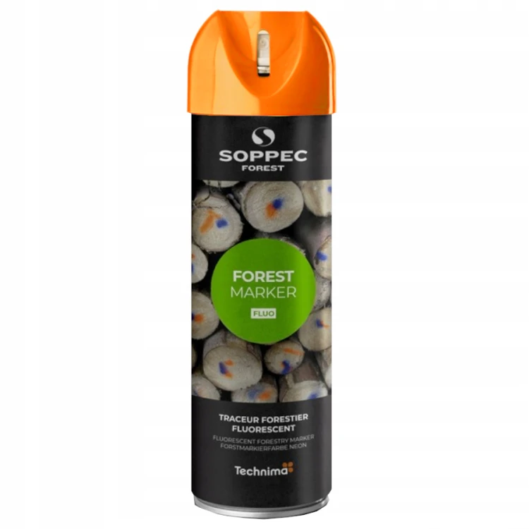 Farba spray pomarańczowa do znakowania drzew Fluo Forest Marker 500ml