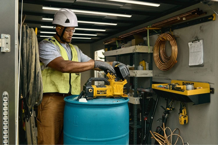 zastosowanie Pompy transferowej Dewalt DCE050