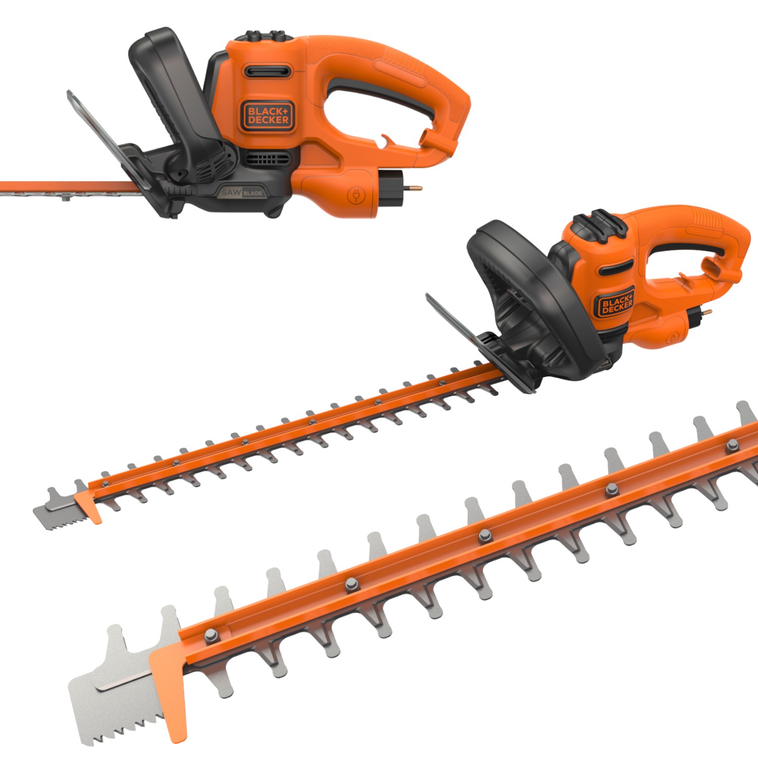 Nożyce elektryczne do żywopłotu sieciowe 500W 50cm BLACK DECKER BEHTS301