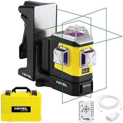 Laser krzyżowy z zieloną wiązką Nivel System CLx3G MOTOR
