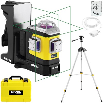Laser krzyżowy Nivel System CLx3G MOTOR + Statyw SJJ-M1 EX