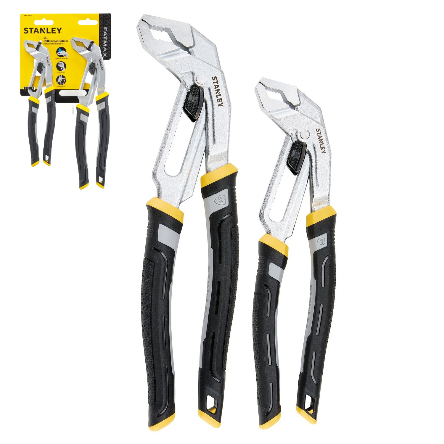 Zestaw szczypiec nastawnych 8" oraz 10" Stanley FMHT75502-0