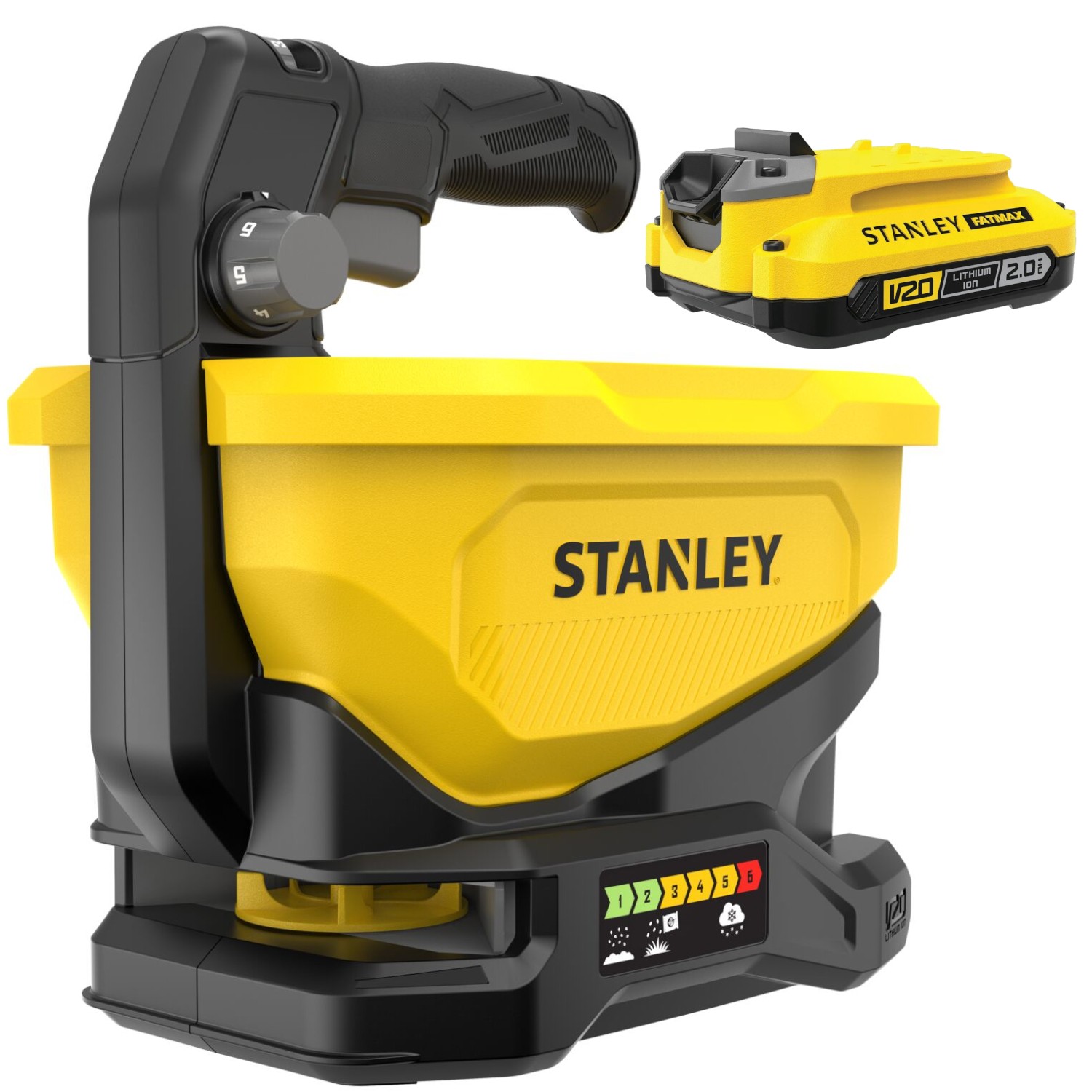 Siewnik akumulatorowy 5l rozsiewacz nasion 18V body 20V Stanley STCOE300B-Z1