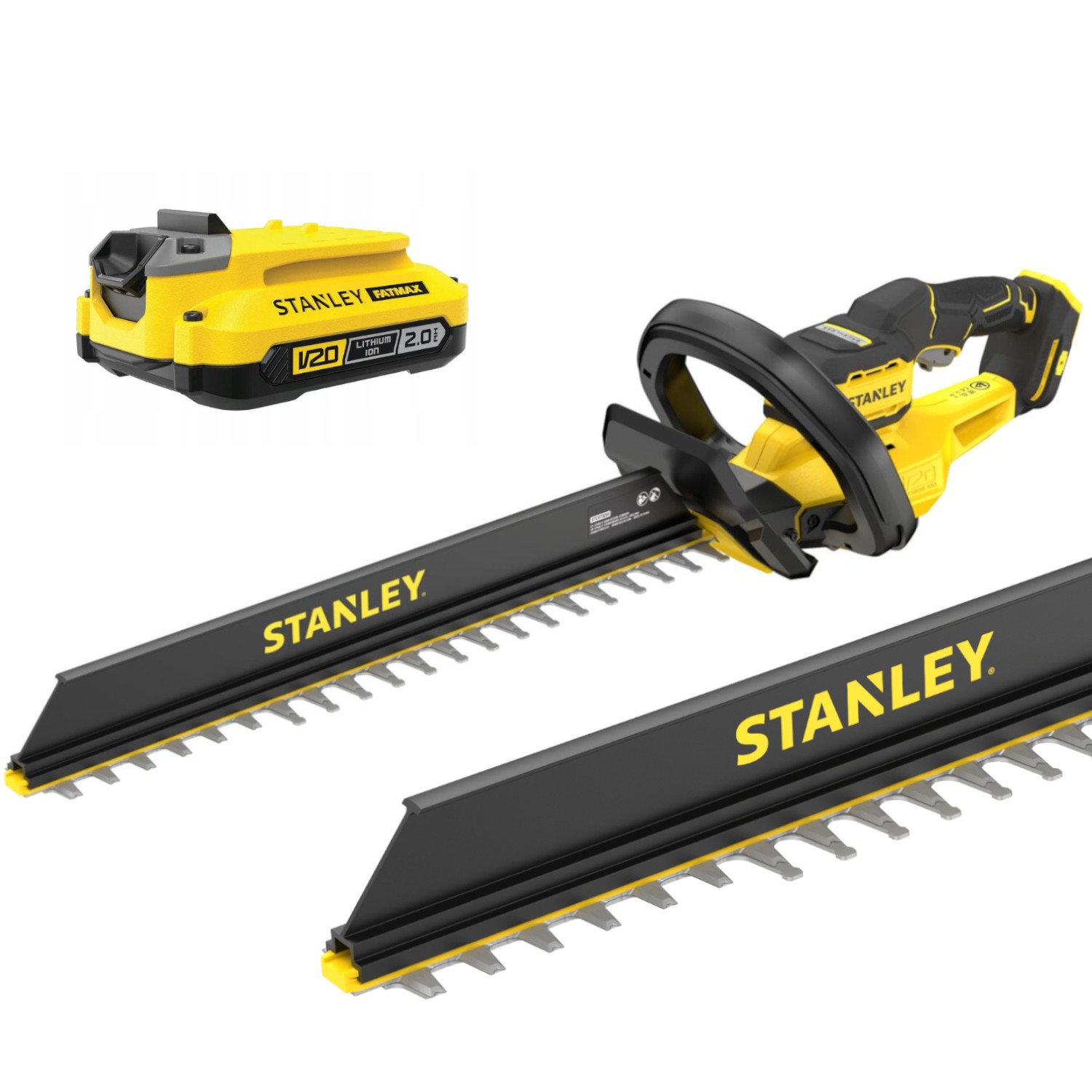 Bezszczotkowe nożyce do żywopłotu akumulatorowe 55cm 18V BODY V20 Stanley STCHT8255B-Z1