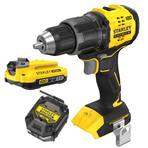 Wiertarko-wkrętarka 18V V20 udarowa 60Nm body Stanley SFMCD716B aku 2Ah ład