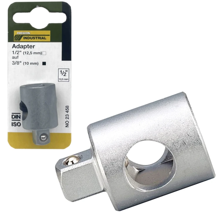 PROXXON Adapter przejściówka redukcja z 1/2 na 3/8" do nasadek kluczy 23458